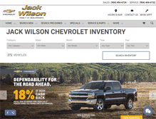 Tablet Screenshot of jackwilsonchevy.com